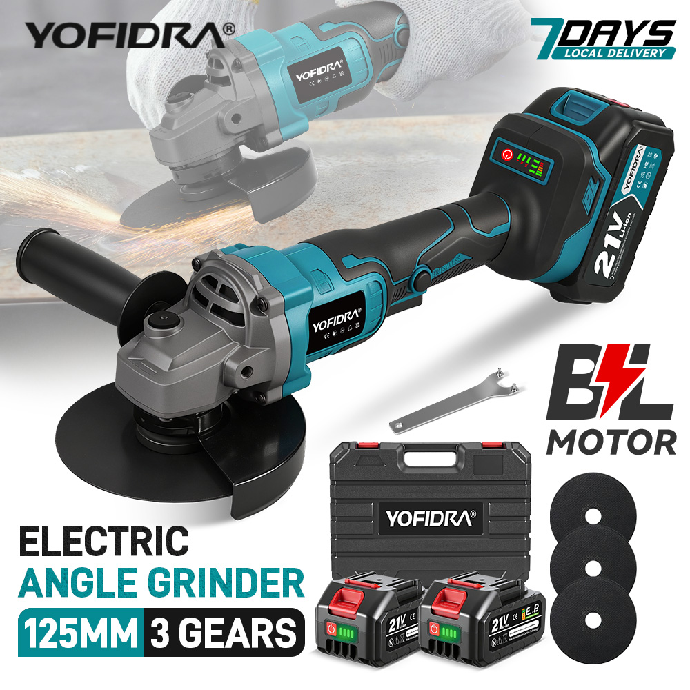 Power Tools Pink - YOFIDRA 125mm Brushless Angle Grinder 3