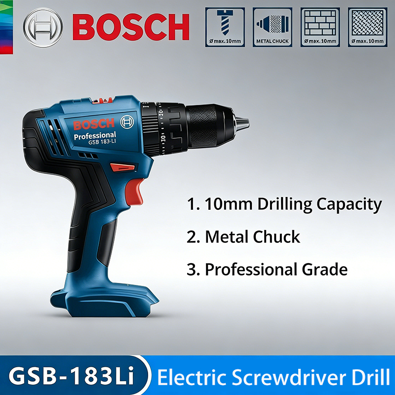 Power Tools Bosch - Bosch GSB183-LI Electric Drill Screwdriver Cordless