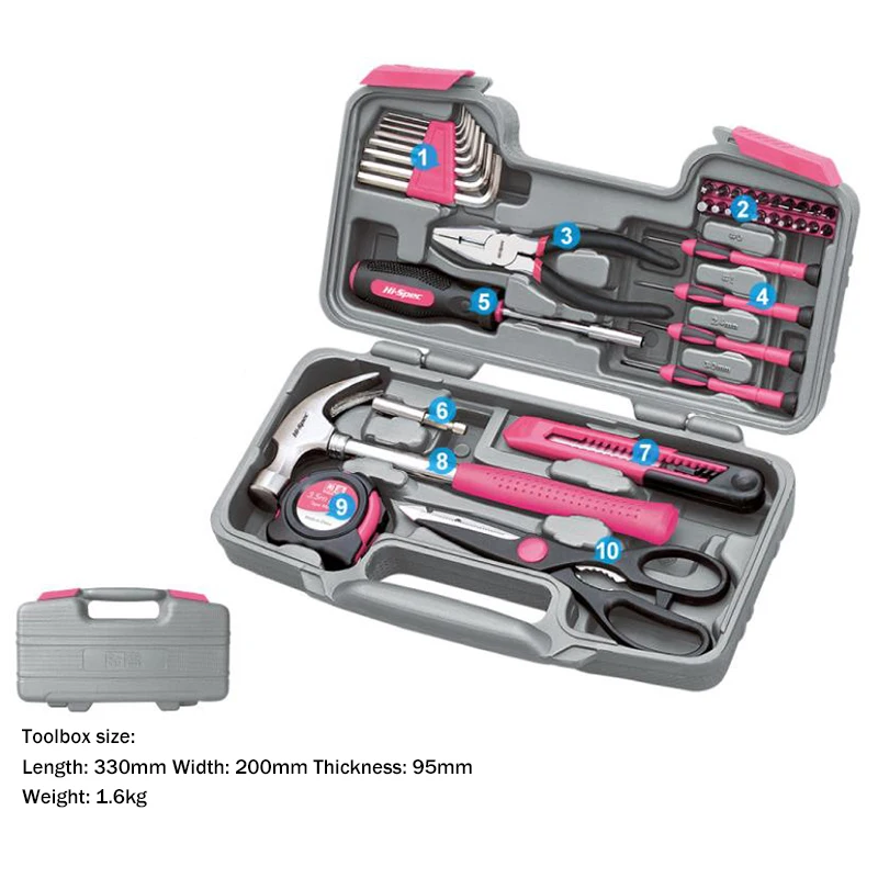 Pink Hand Tool Set Kit Electri - Power Tools Pink review and price