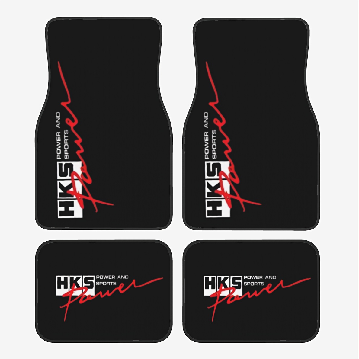4pcs- Car Floor Mats With HKS  - Power Tools Logo review and price
