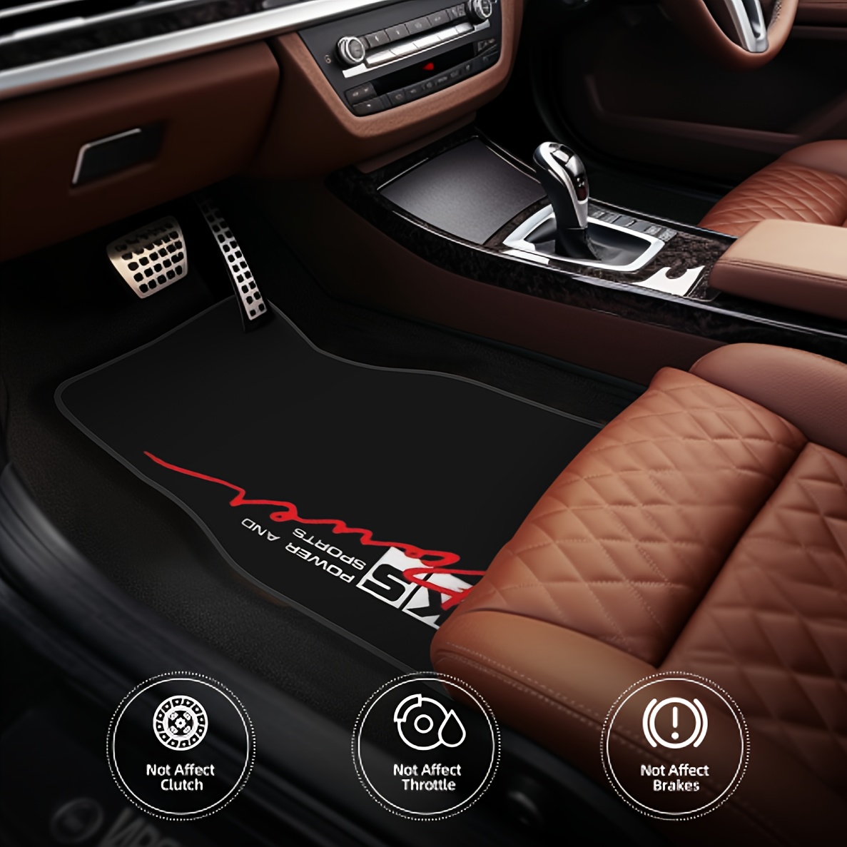 4pcs- Car Floor Mats With HKS  - Power Tools Logo review and price