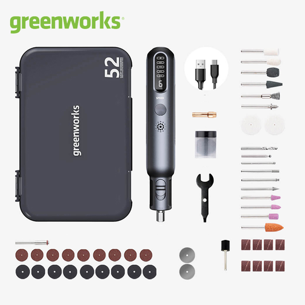 Greenworks 8V Mini Grinder 52p - Power Tools Pink review and price