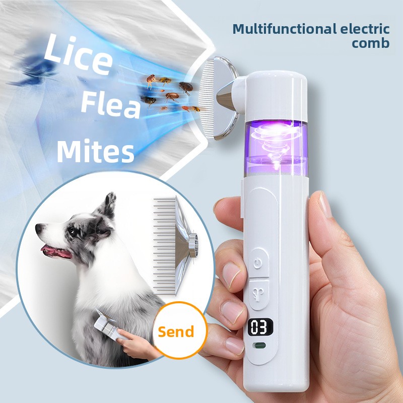 2 in 1 Electric Pet Flea Comb  - Power Tools Cat review and price