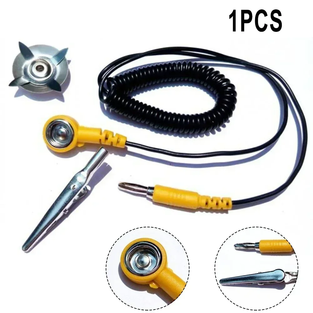 1pc ESD Ground Wire Anti-stati - Power Tools Yellow And Black review and price