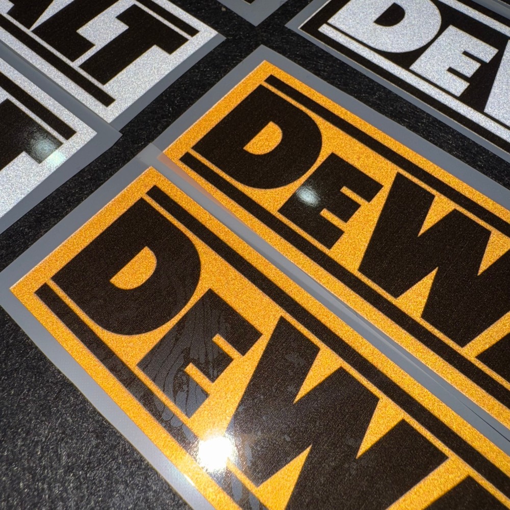 Reflective DEWALT Logo Sticker - Power Tools Logo review and price