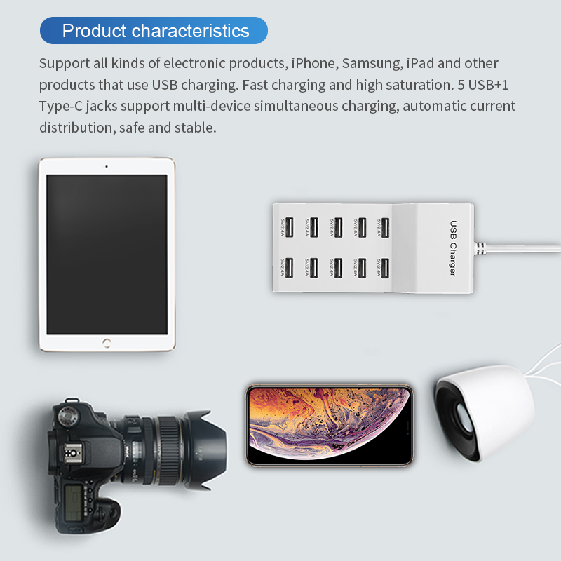 10 Ports USB Hub Fast Charger  - Power Tools Uk review and price