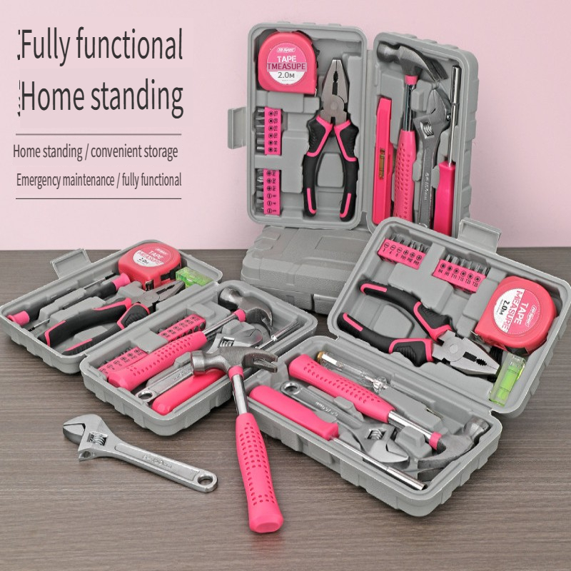 13PCs Pink DIY Tool Kit with E - Power Tools Pink review and price