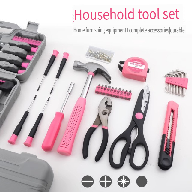 13PCs Pink DIY Tool Kit with E - Power Tools Pink review and price