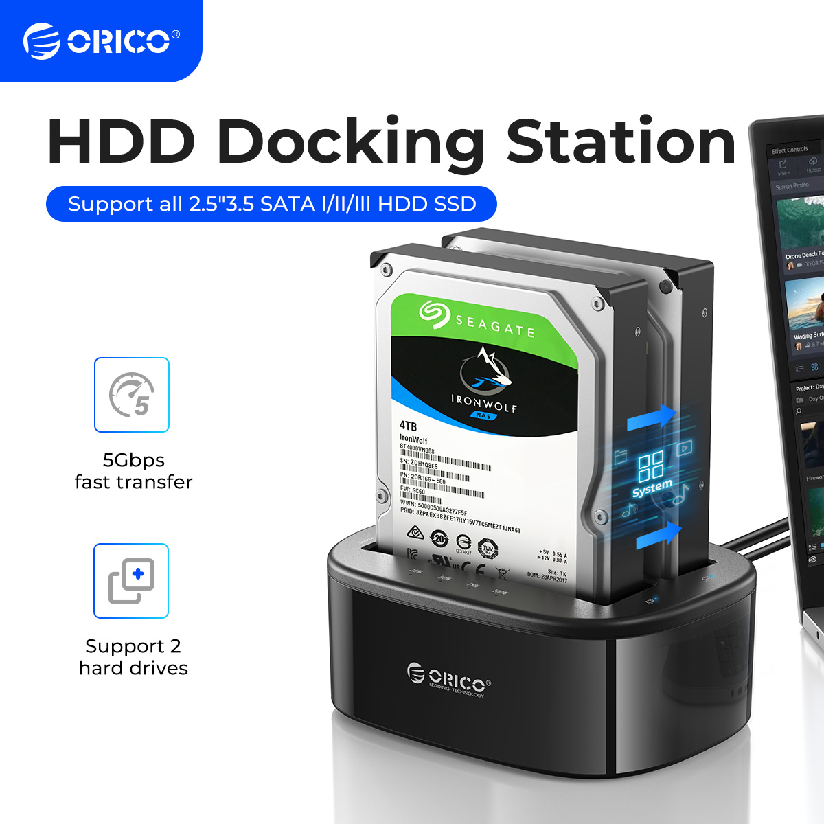 ORICO Dual-bay Hard Drive Dock - Power Tools Uk review and price