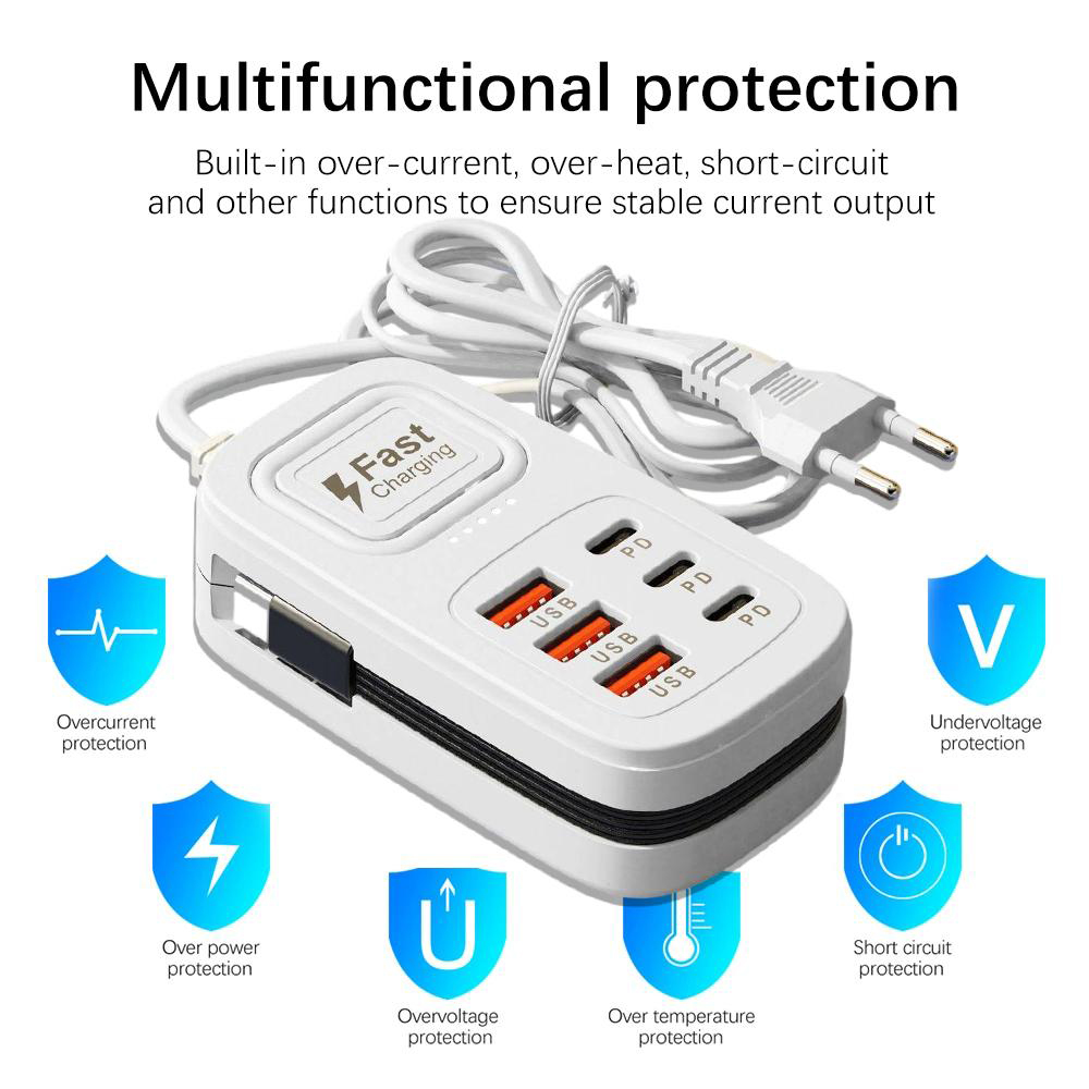 6 Port USB Fast Charger Power  - Power Tools Uk review and price
