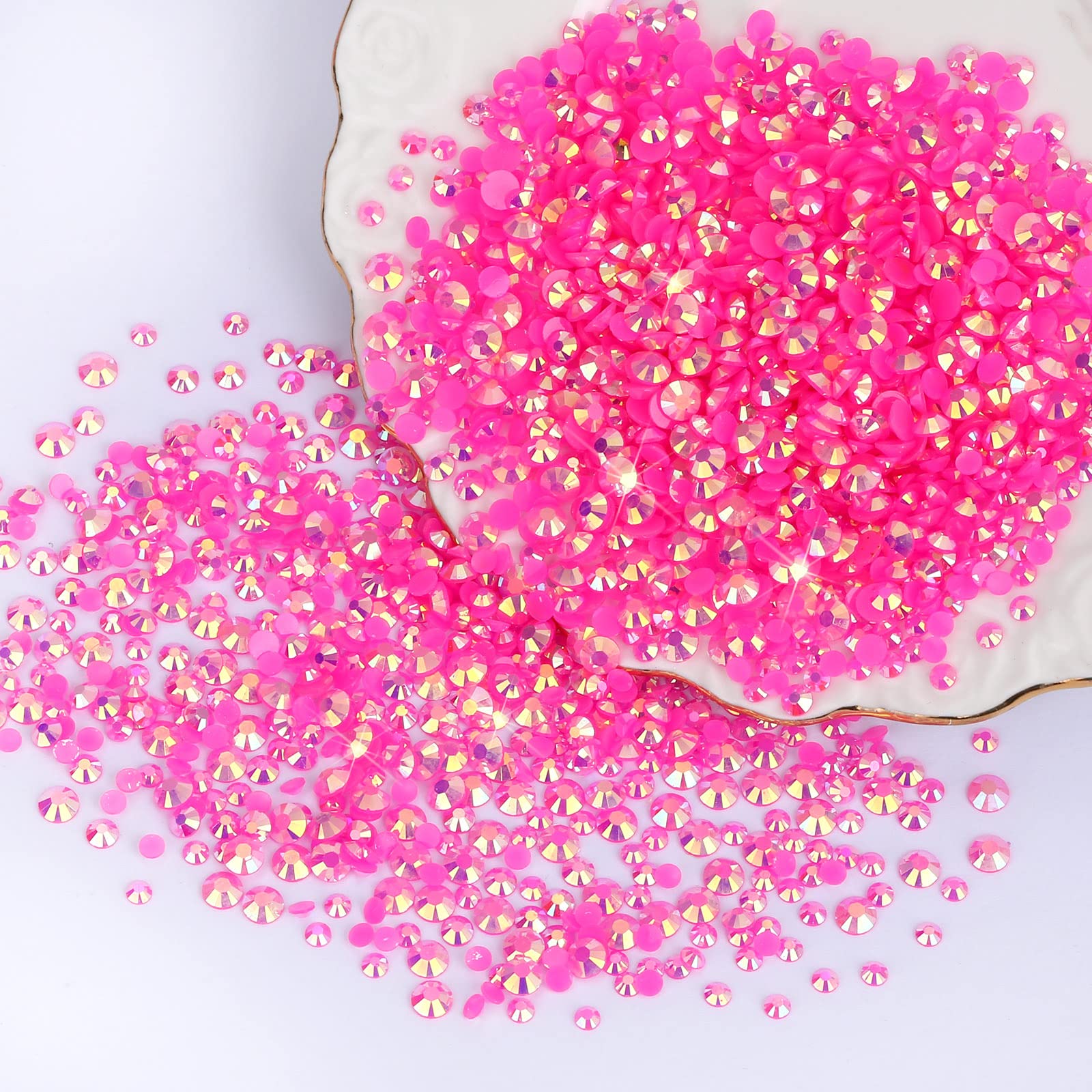 Hot Pink AB Resin Jelly Rhines - Power Tools Pink review and price