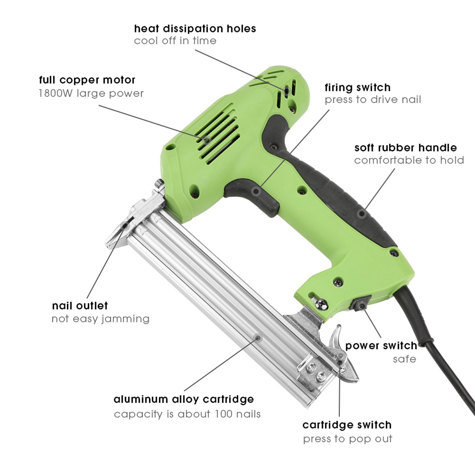 Electric Nail Gun Ergonomic So - Staple Gun Electric review and price