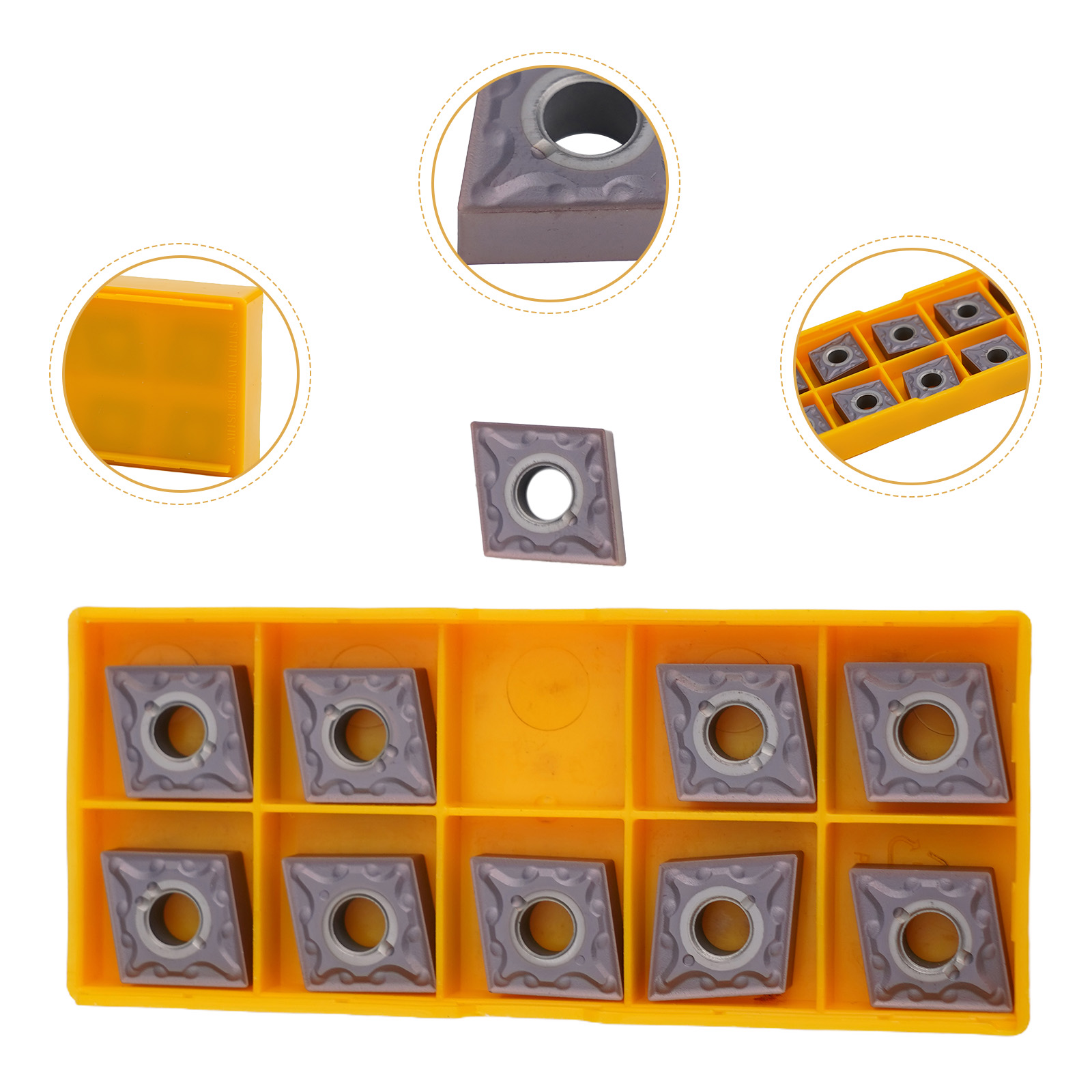 New CarbideTurningInsert Preci - Power Tools Yellow And Black review and price